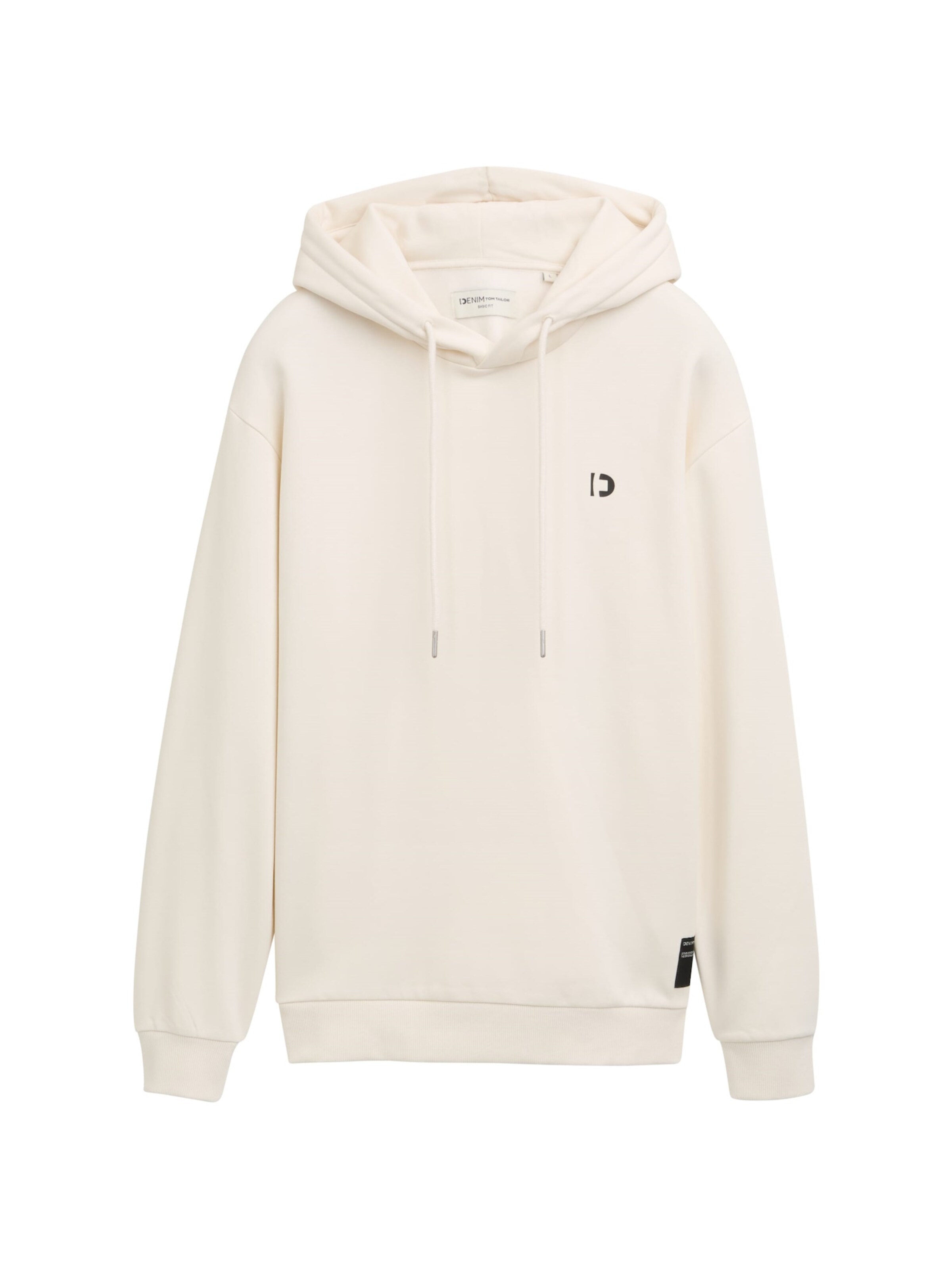 TOM TAILOR DENIM Sweatshirt in Wit: voorkant