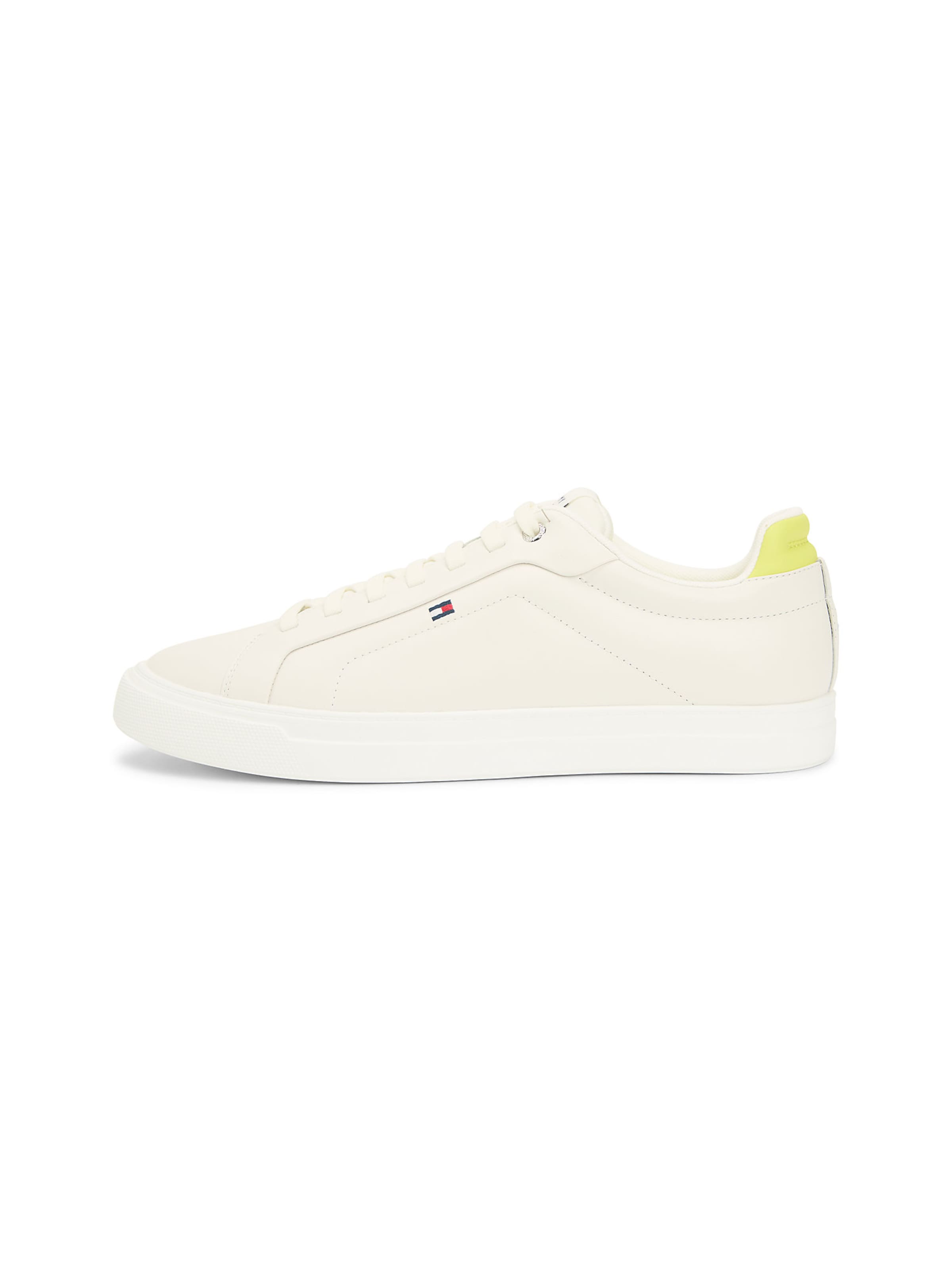 TOMMY HILFIGER Sneakers 'Court' in Limone / Wool white, Item view