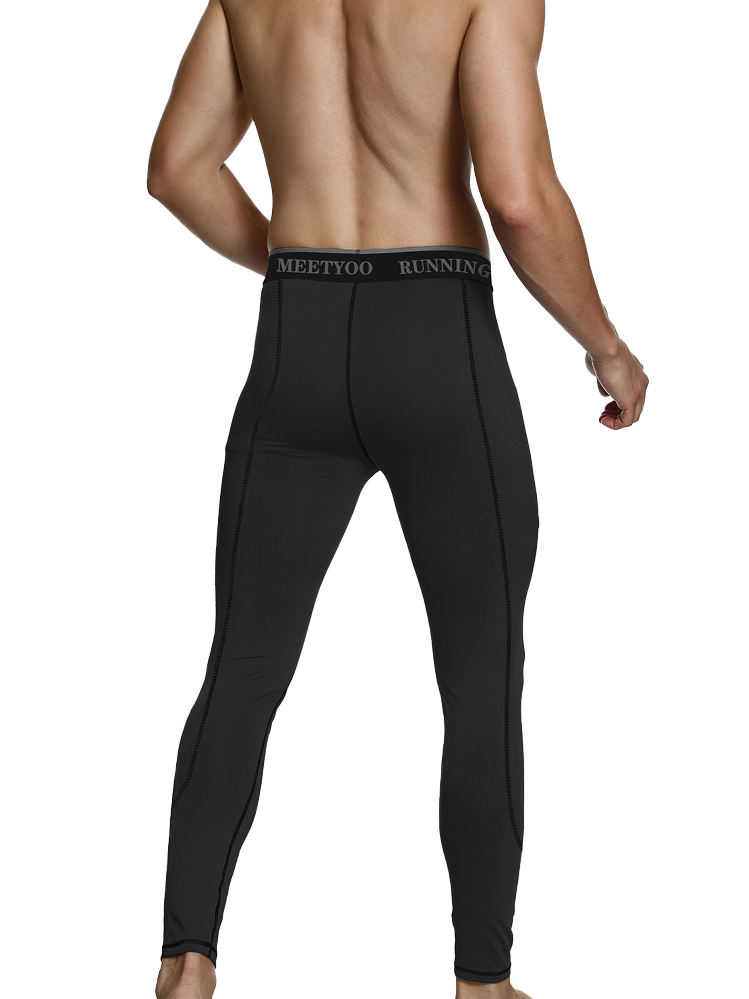 Sous-vêtements de sport '3-pack Workout Compression Pants' MEETWEE en mélange de couleurs