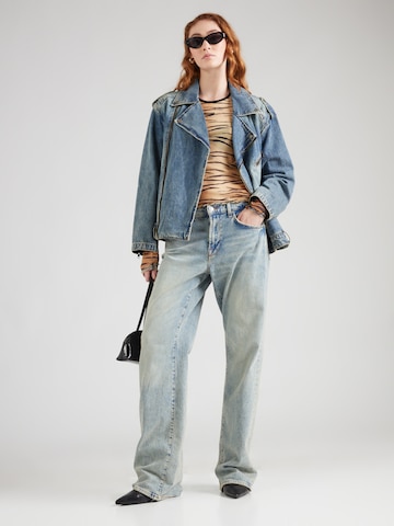 Moschino Jeans Koszulka w kolorze brązowy