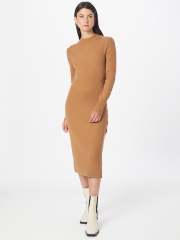 PATRIZIA PEPE Knitted dress 'ABITO' in Brown: front