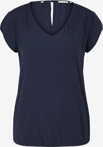 TOM TAILOR Blouse in Blauw: voorkant