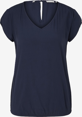 TOM TAILOR - Blusa en azul: frente