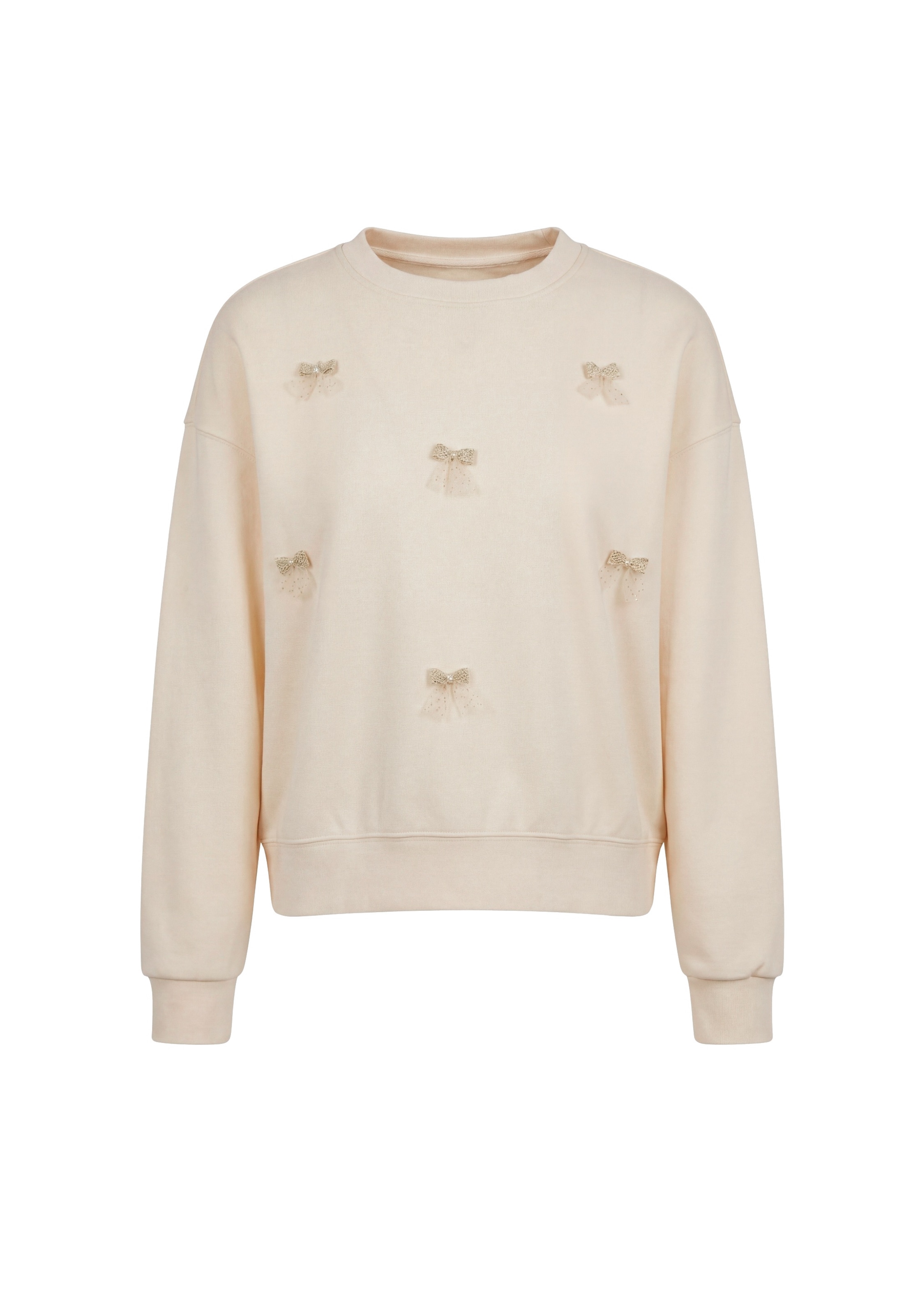MYMO Sweatshirt 'Pop' in Beige: Vorderseite