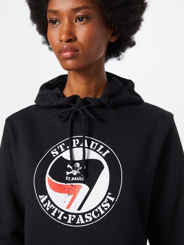 FC St. Pauli Sweatshirt 'Anti Fascist' in Schwarz