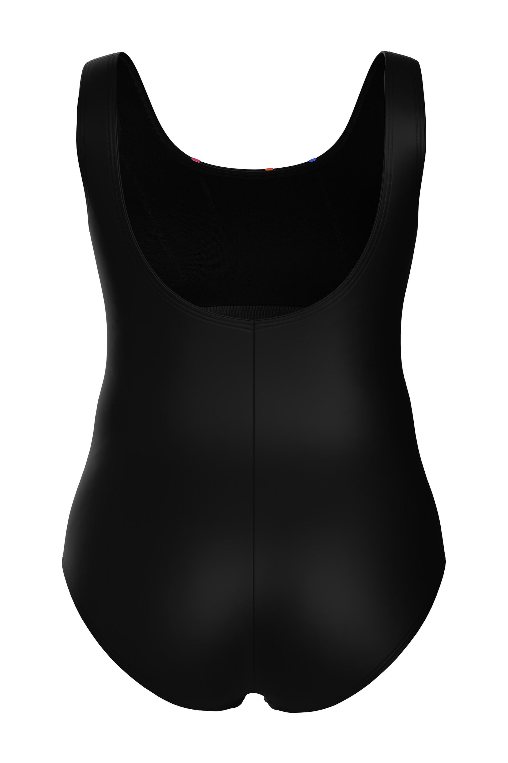 Ulla Popken T-shirt Badpak in Zwart