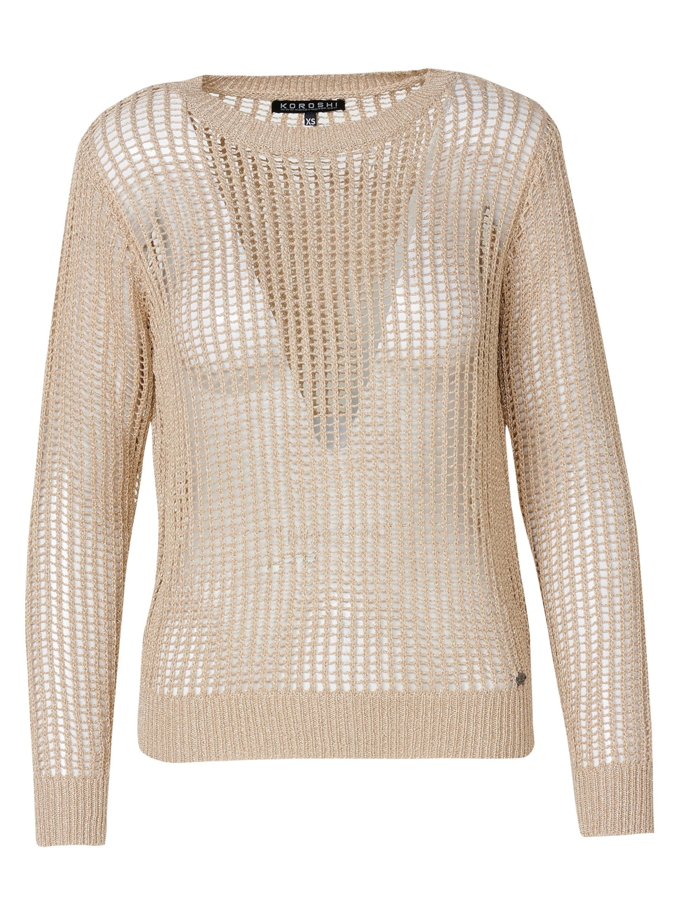KOROSHI Pullover in Beige: Vorderseite