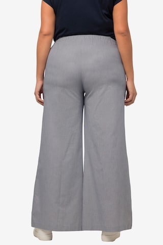 Ulla Popken Wide leg Broek in Blauw