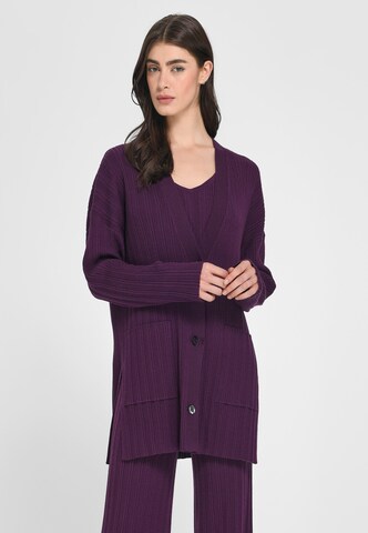 Cardigan 'New Wool' Laura Biagiotti Roma en violet : devant