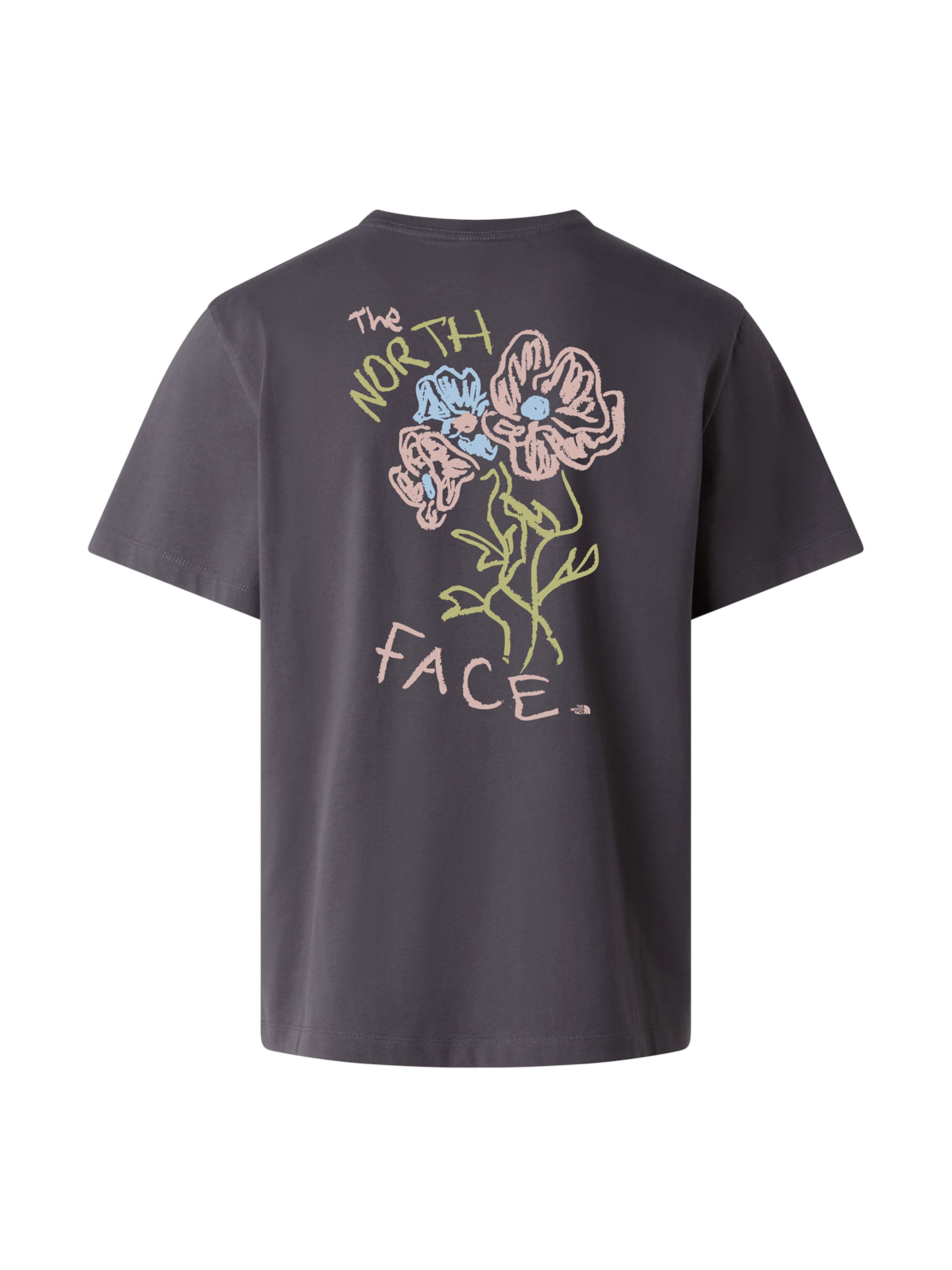 THE NORTH FACE Póló 'FLOWER SCRIBBLE' - fekete