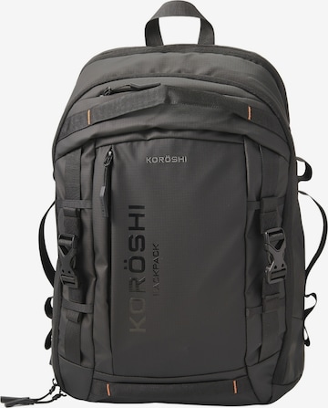 KOROSHI Backpack in Black: front
