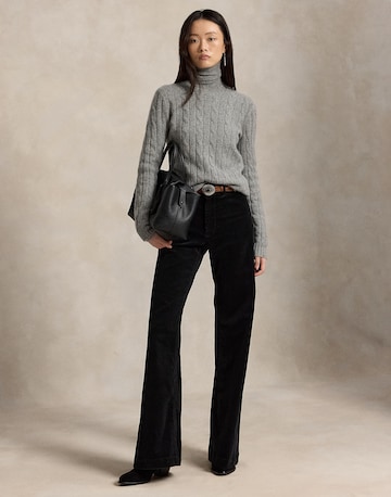 Wide Leg Pantalon Polo Ralph Lauren en noir