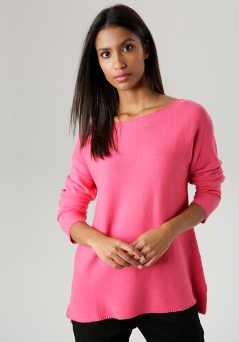 Aniston SELECTED Sweater in Pink: front