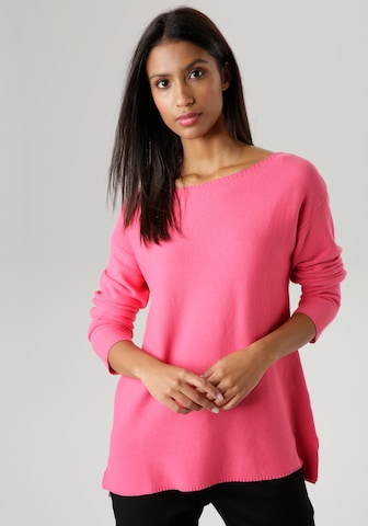 Aniston SELECTED Sweater in Pink: front