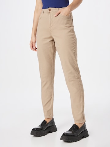 PIECES Slimfit Jeans 'KESIA' in Beige: predná strana