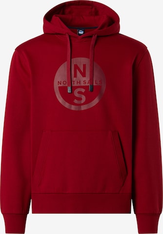 Sweat-shirt North Sails en rouge : devant