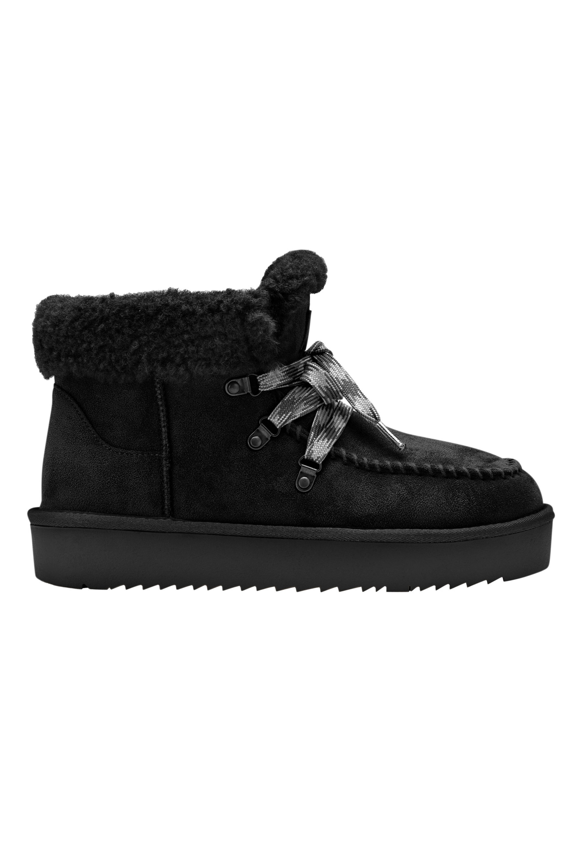Esprit Shoes Lace-up bootie 'Pitera' in Black