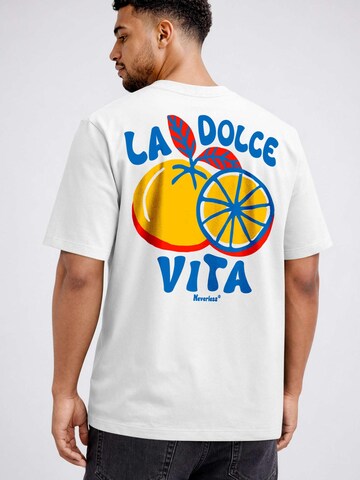 Neverless Shirt 'La dolce Vita' in White