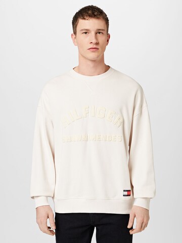 TOMMY HILFIGERSweater majica - bijela boja: prednji dio