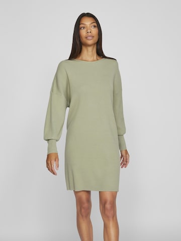 VILA Knitted dress in Green: front