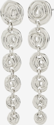 sidabrinė Pilgrim Auskarai 'Air': priekis