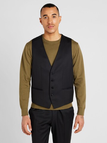 BOSS - Chaleco para traje 'Huge' en negro: frente