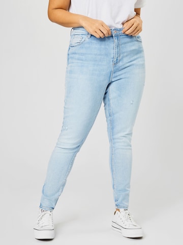 Coupe slim Jean 'Sophia' Vero Moda Curve en bleu : devant