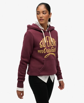 Superdry Sweatshirt in Red: front
