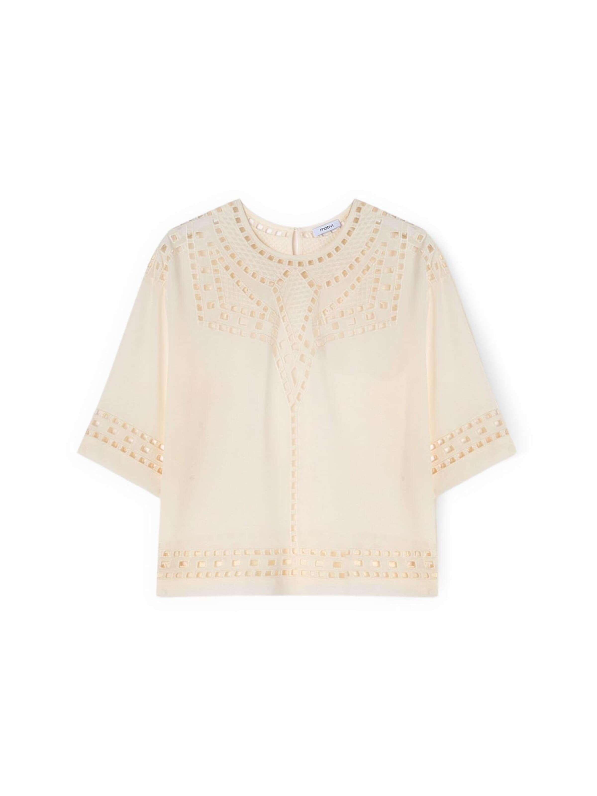 MOTIVI Blouse in Beige: front