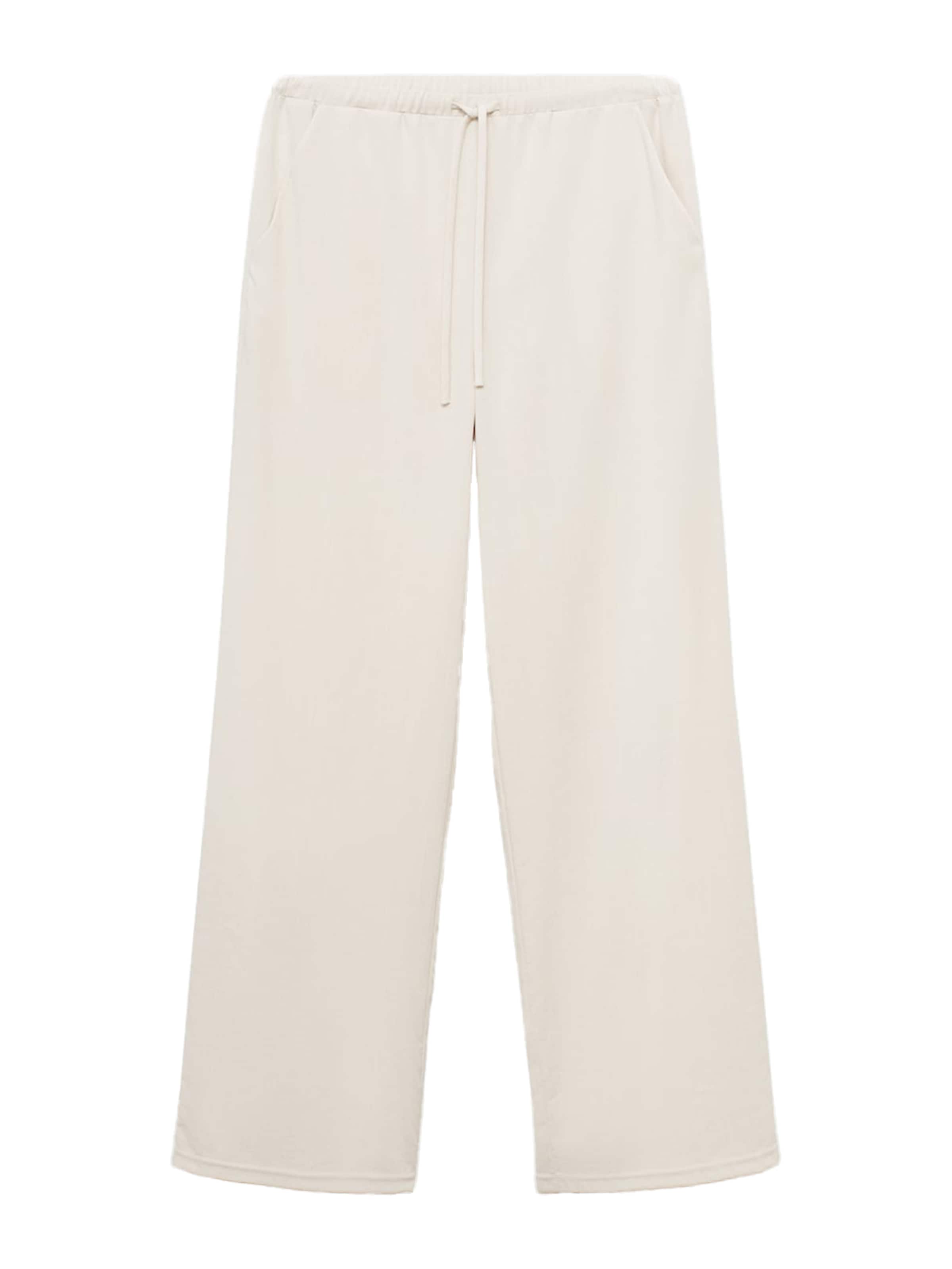 MANGO Broek 'RIGA' in de kleur Ecru, Productweergave