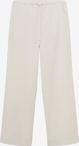MANGO Loosefit Broek 'RIGA' in Beige: voorkant
