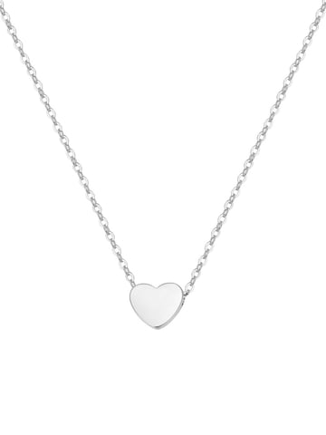 Hey Happiness Kette 'Herz' in Silber: Vorderseite