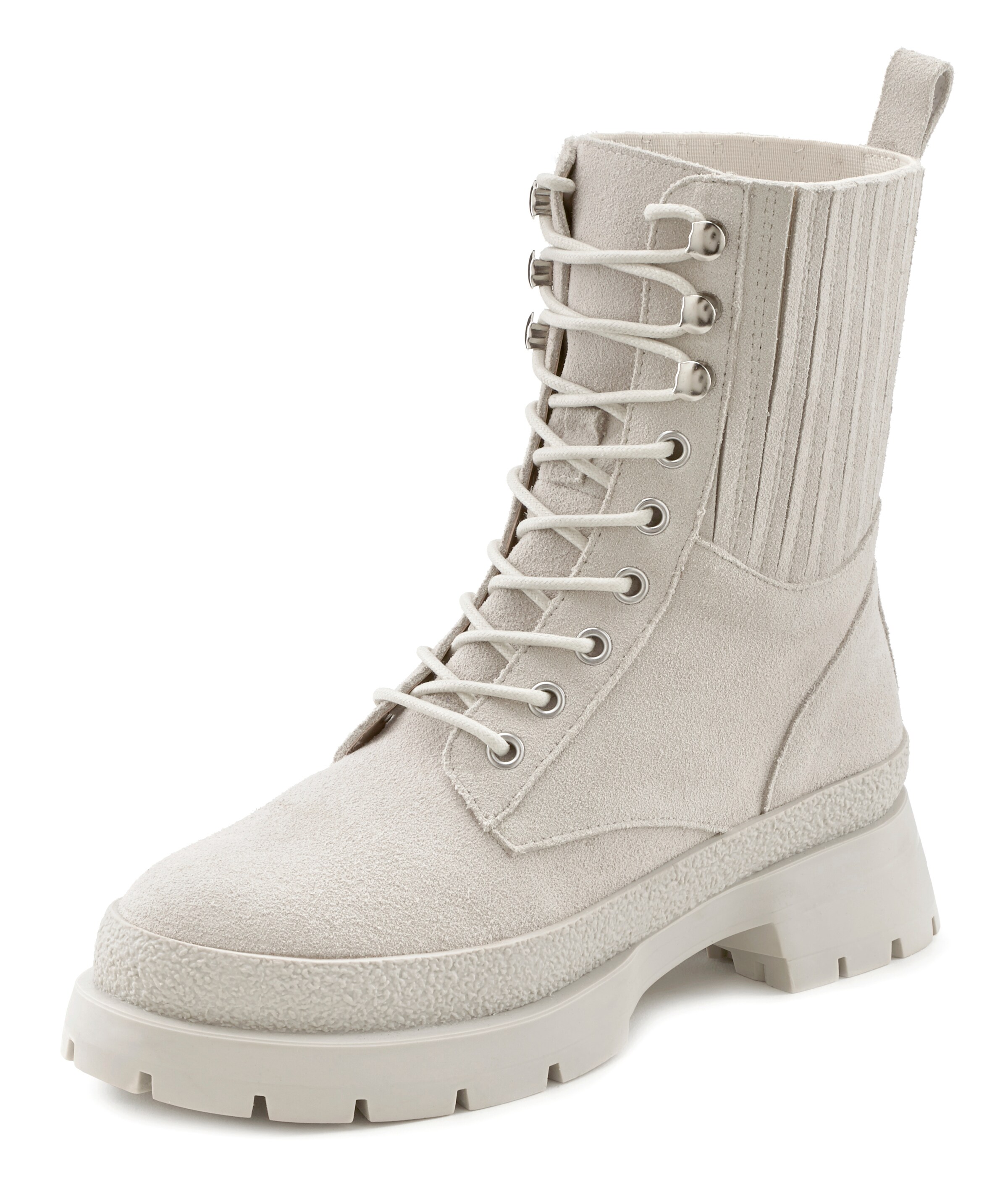 LASCANA - Botim com fivela em bege: frente