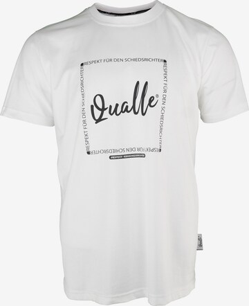 Qualle Shirt 'Gameplay Respekt' in White: front