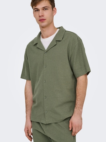 Only & Sons - Ajuste confortable Camisa 'ONSKosta' en verde