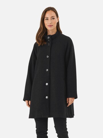 Masai Between-Seasons Coat 'Teresa' in Black: front