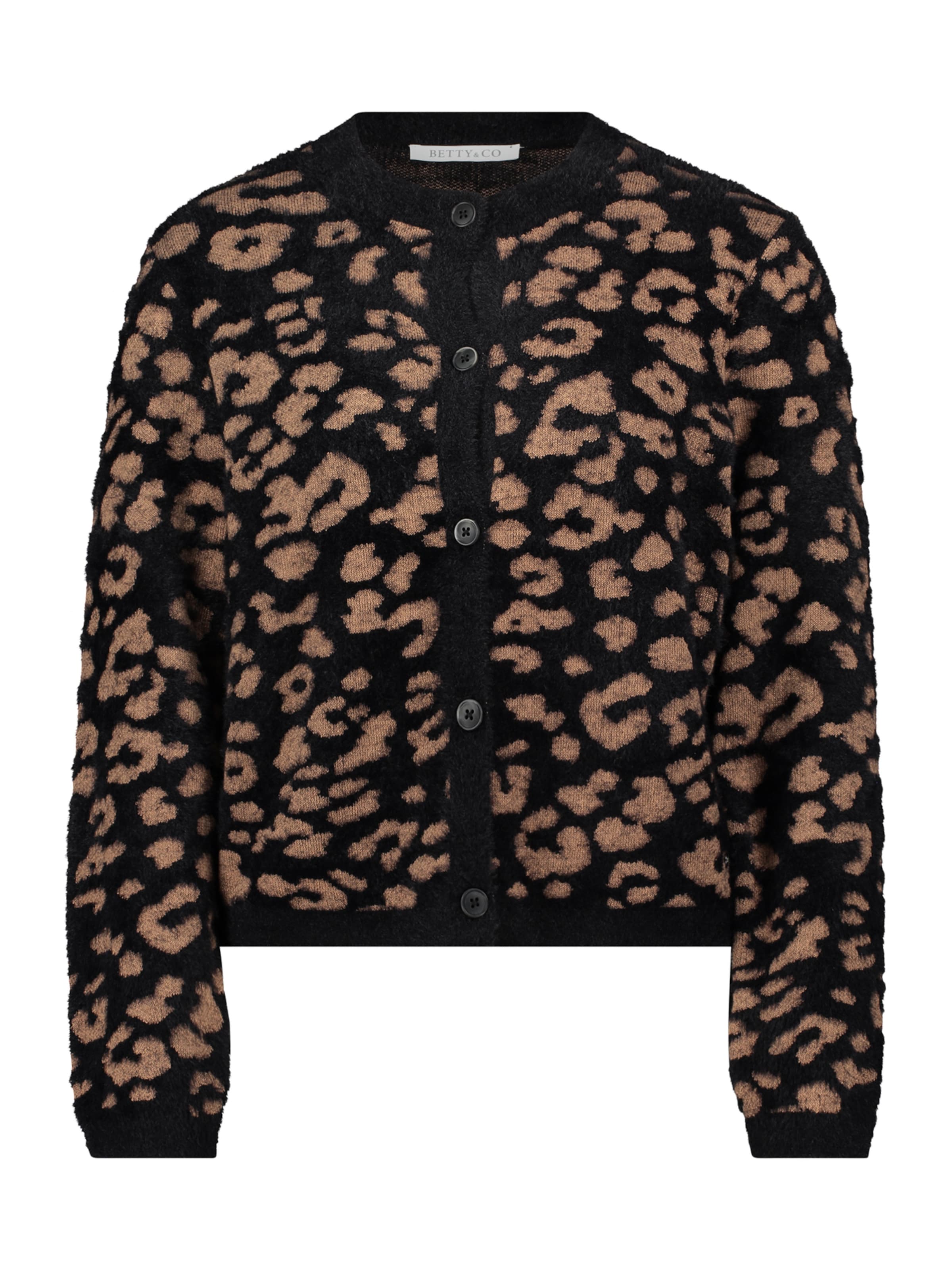 Betty & Co Strickjacke in Schwarz: Vorderseite