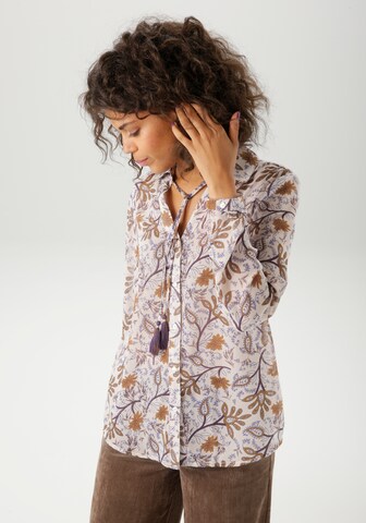 Aniston CASUAL Blouse in Beige: front