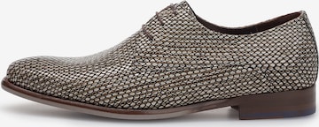 Floris van Bommel Veterschoen 'De Stijler 40' in Grijs: voorkant