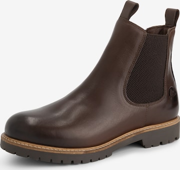Travelin Chelsea Boots 'Agder ' i brun: forside