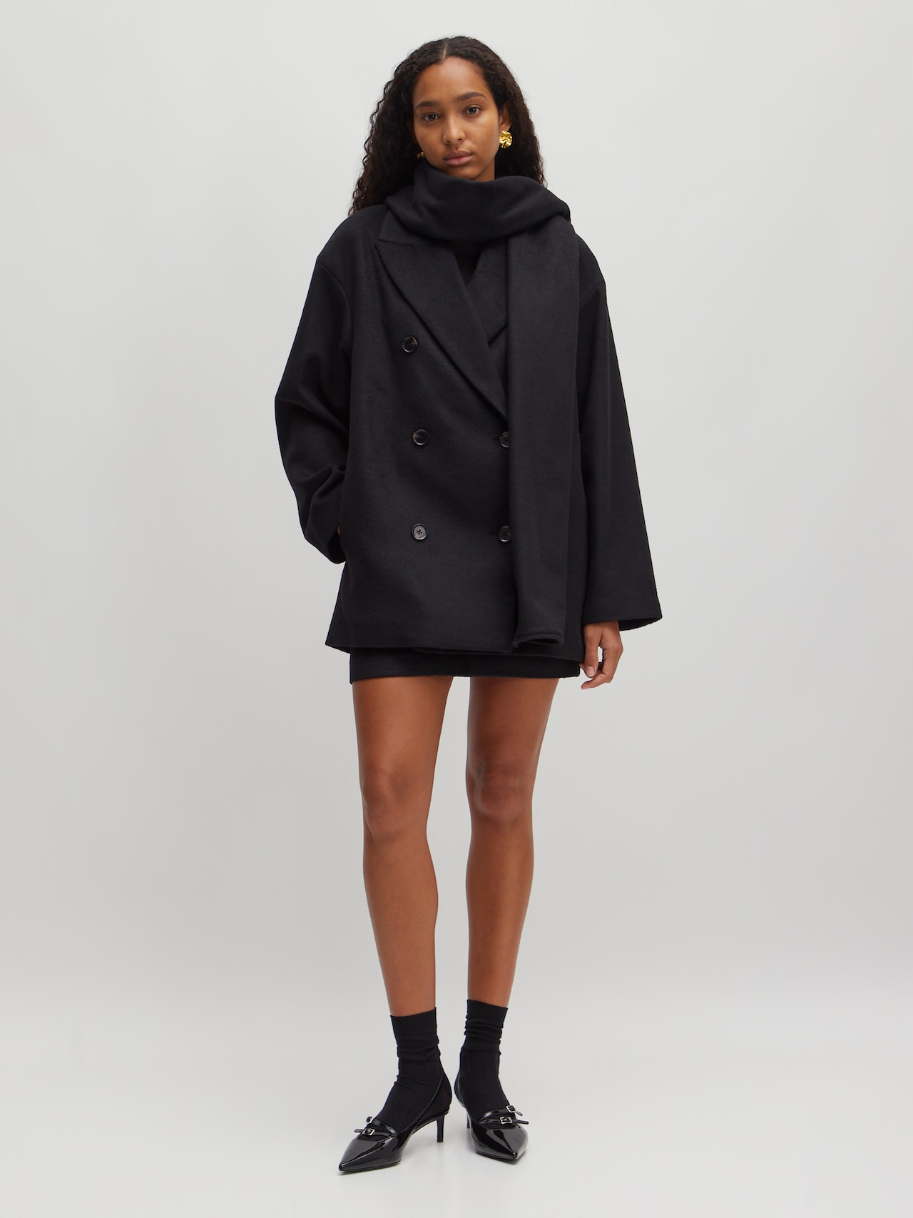 EDITED Produkte Übergangsmantel 'Chantal' schwarz