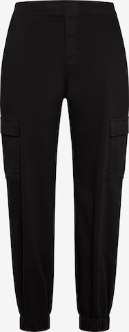 DEHA Slim fit Trousers in Black: front