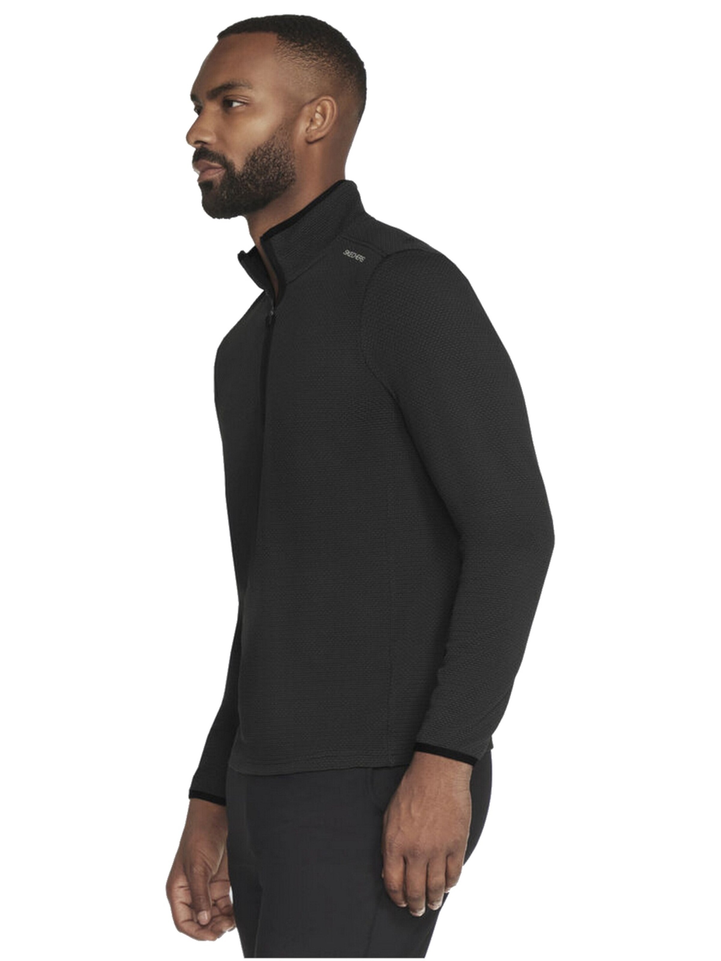 SKECHERS Sweatshirt 'Skechers Skech-Knits Burst 1/4 Zip'‌‌‌‌ in Schwarz