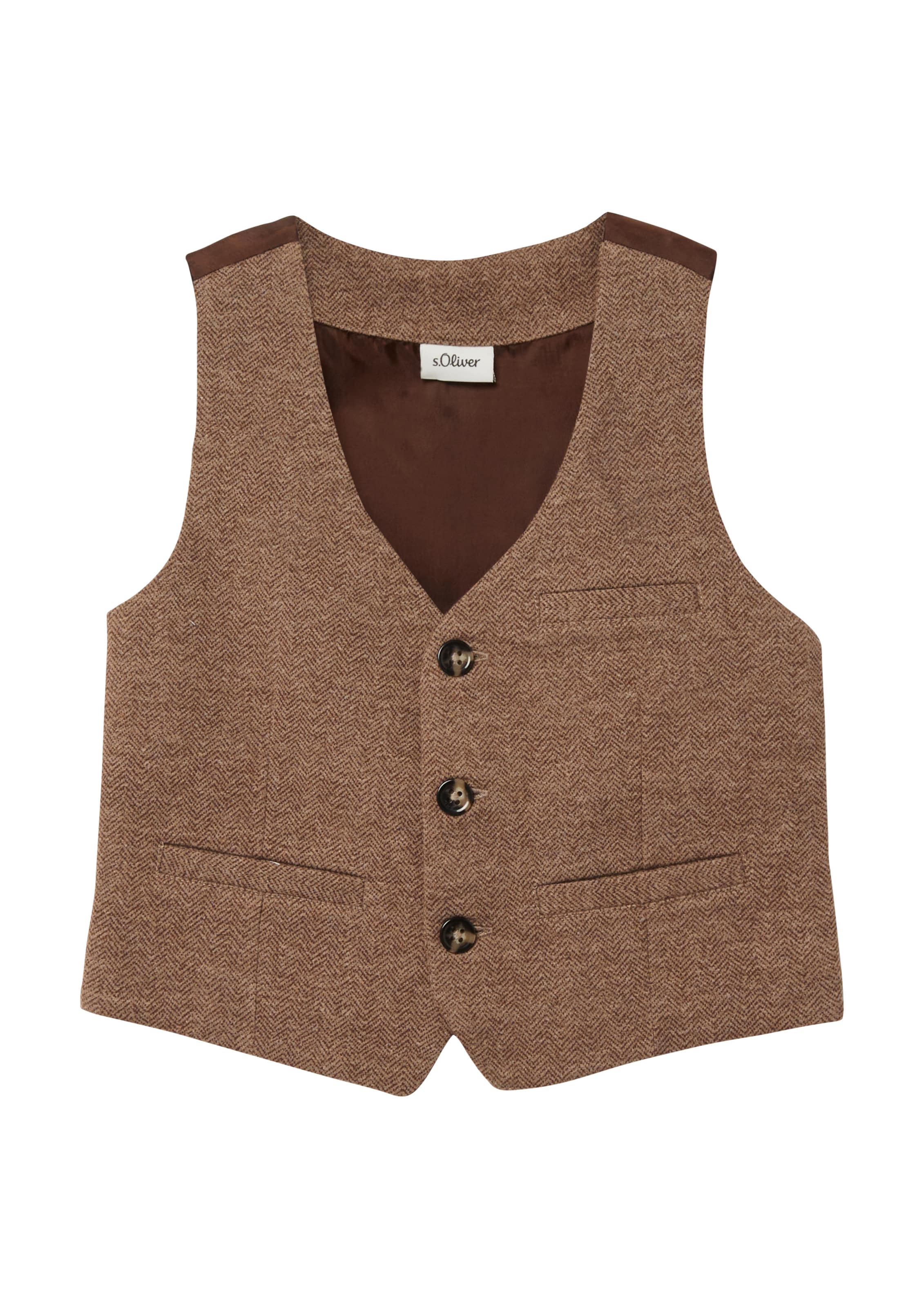Gilet s.Oliver en marron : devant