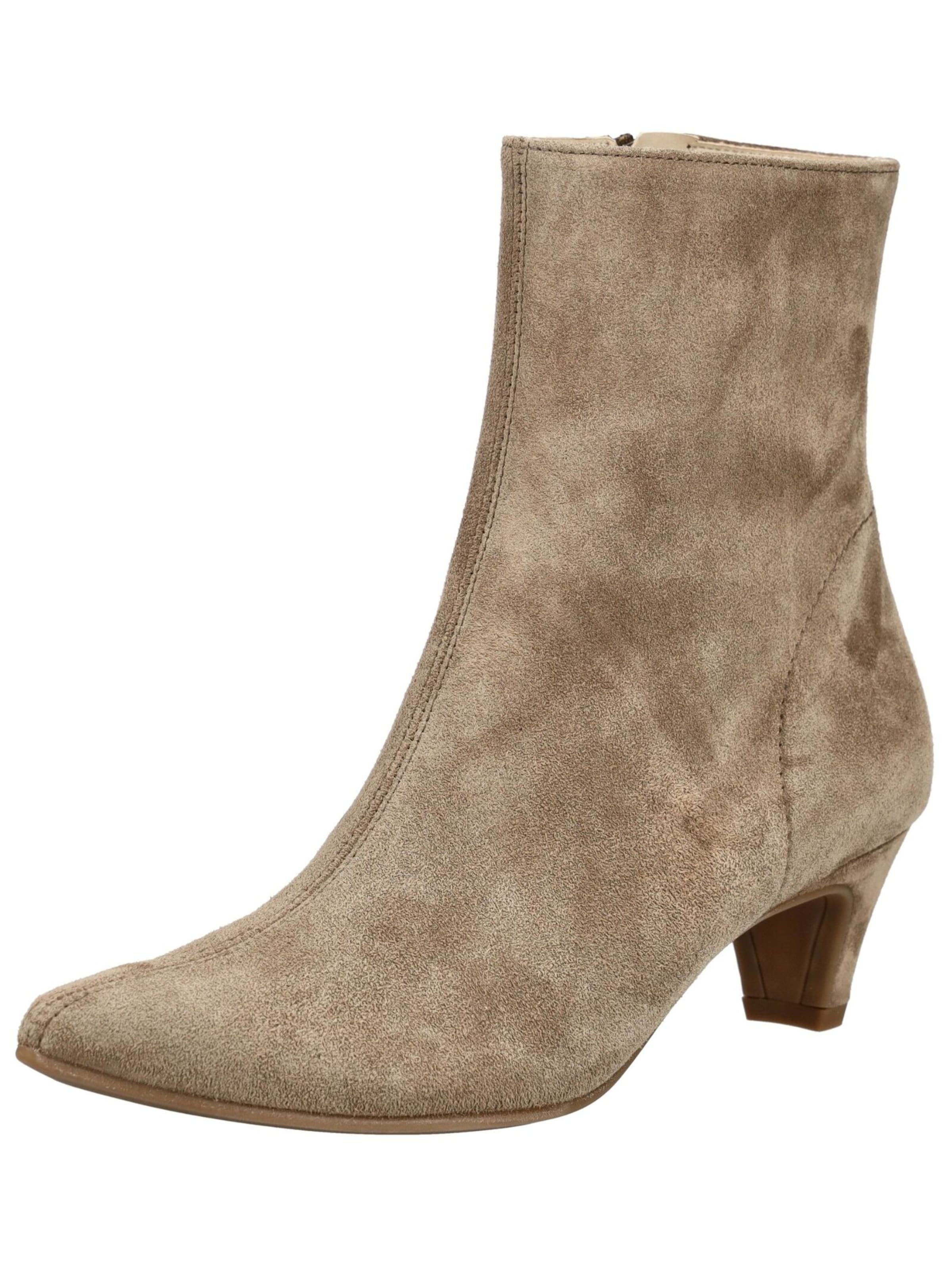 Paul Green Enkellaarsjes in Beige: voorkant