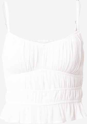 HOLLISTER - Top en blanco: frente