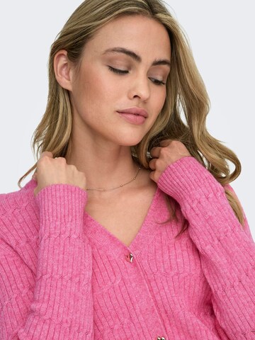 ONLY Knit cardigan 'katia' in Pink