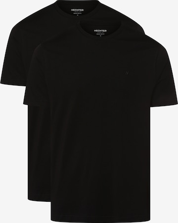 HECHTER PARIS Shirt in Black: front