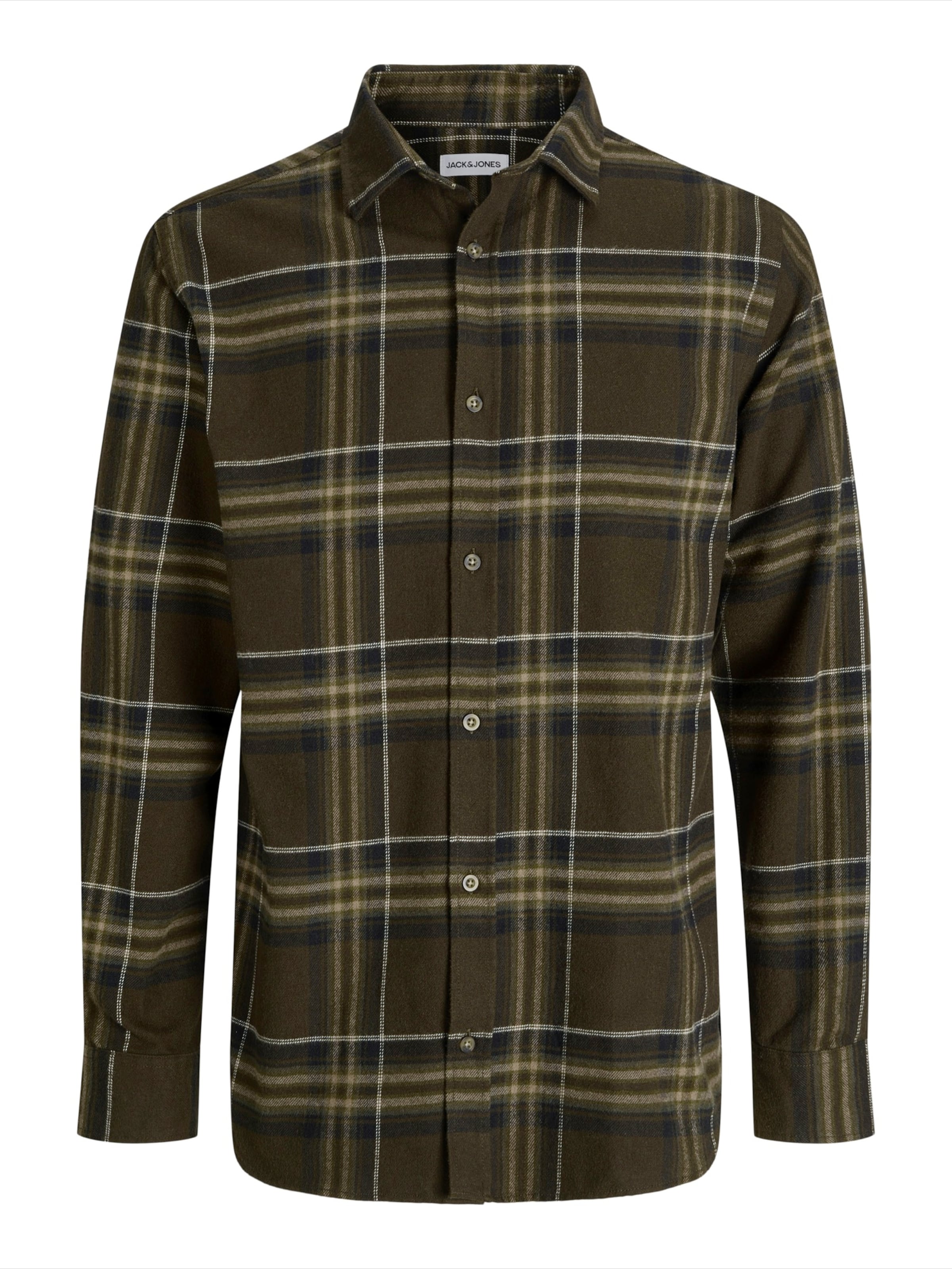 Chemise 'JJJOSHUA' JACK & JONES en marron : devant