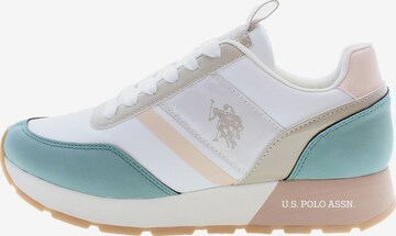 U.S. POLO ASSN. Sneakers laag 'Nobi' in Wit: voorkant